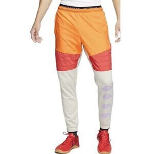 Nike Therma Men’s Training Pants Retro Orange Yellow Gray Colorway Size Small